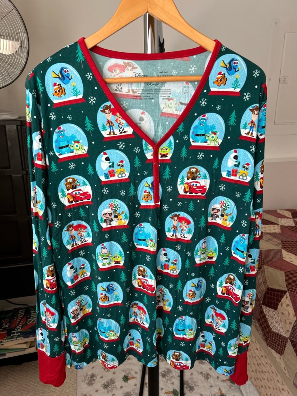Little Sleepies Disney Pixar Pajama Top XL
